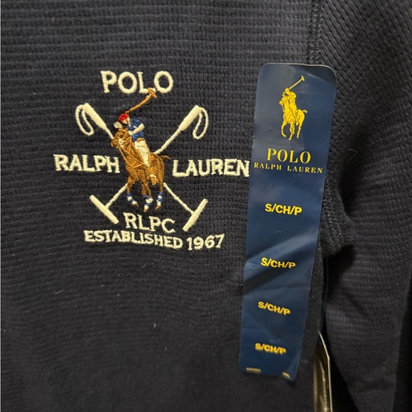 Ralph Lauren Blue Long Sleeve  thermal sleepwear size small - Picture 2 of 5